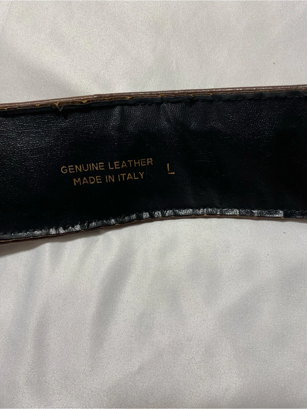 Leopard Print leather Women's Belt with Amber Accent Buckle